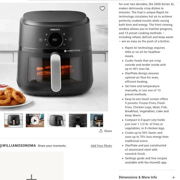 Philips Airfryer 2000 Series XL